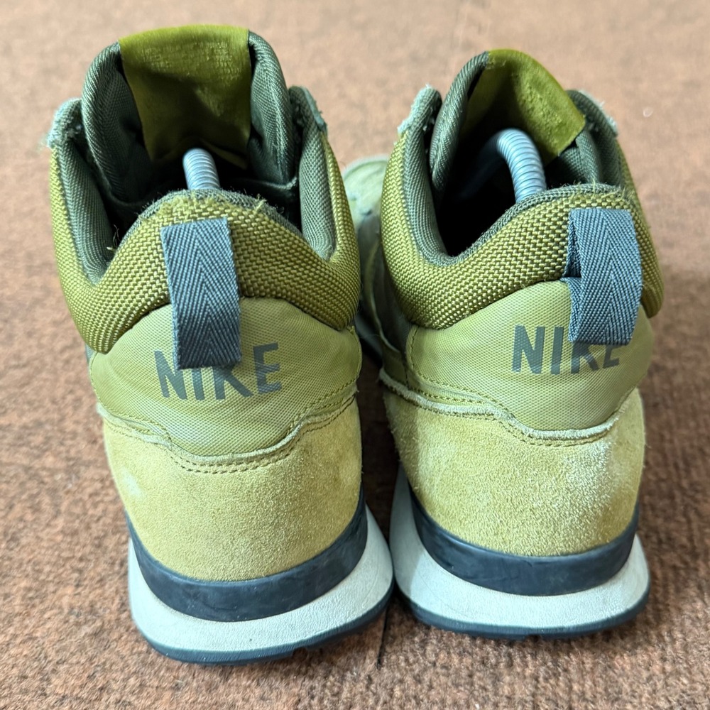 A- shoes Nike Internationalist Mid Olive Green Mens Sneakers 682844-303 Size 10 - Picture 4 of 12